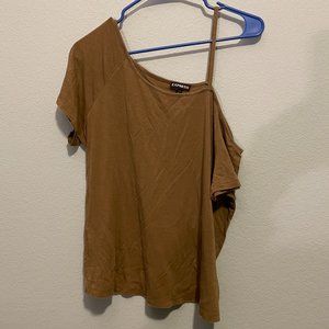 Express Relaxed Off-the-Shoulder Shirt